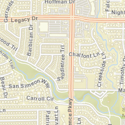 6813-6865 Creekside Ln Plano TX Street Map