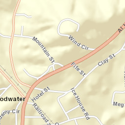 Goodwater Alabama Street Map
