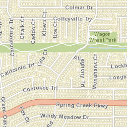 1513 Cherokee Trail, Plano, TX 75023, USA Street Map