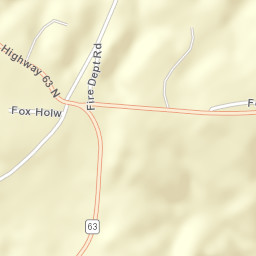 Hackneyville Alabama Street Map