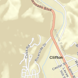 Clifton Arizona Street Map