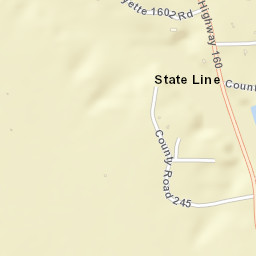 State Line Arkansas Street Map
