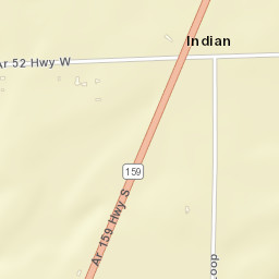 Indian Arkansas Street Map