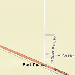 Fort Thomas Arizona Street Map