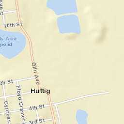 Huttig Arkansas Street Map