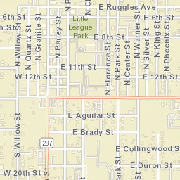 Florence Arizona Street Map