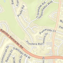 Rancho Bernardo California Street Map