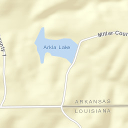 Capps City Arkansas Street Map