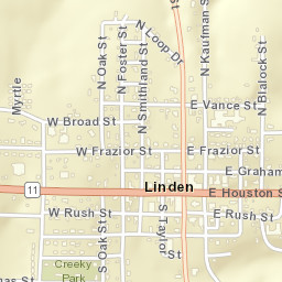 108 E Rush St Linden TX 75563 Street Map