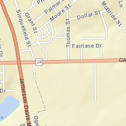 School St, Louisville, GA 30434 Street Map