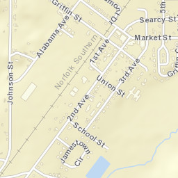 Moundville Alabama Street Map