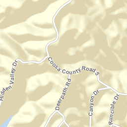 Hidden Valley Alabama Street Map