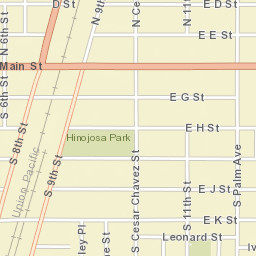 Brawley California Street Map
