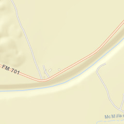 Farm to Market Road 701, South Bend, TX Street Map