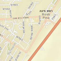 Rosh Pinna Street Map