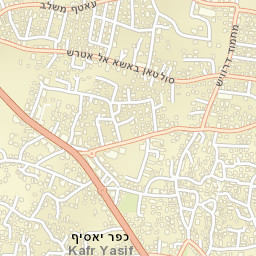Kfar Yasif Street Map