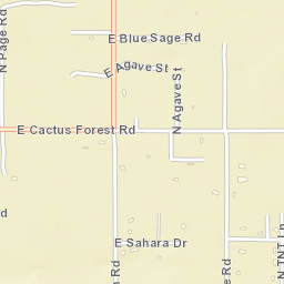 Cactus Forest Arizona Street Map