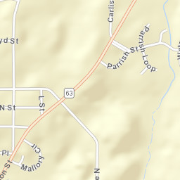 Parish Hills Alabama Street Map