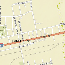 Gila Bend Arizona Street Map