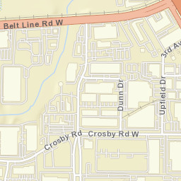 1005-1199 W Crosby Rd, Carrollton, TX Street Map