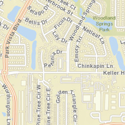 5400-5498 Pecan Creek Circle Fort Worth Street Map