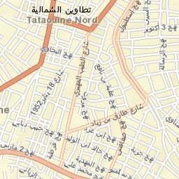 Tataouine Street Map