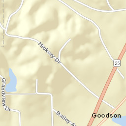 Goodson Alabama Street Map