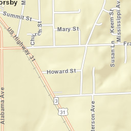 U.S. 31, Thorsby, AL 35171, USA Street Map