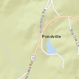 Pondville Alabama Street Map