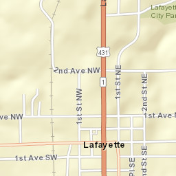 1-99 Alabama Ave E, La Fayette, AL 36862 Street Map
