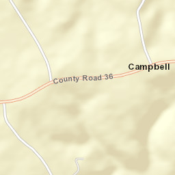 Campbell Alabama Street Map