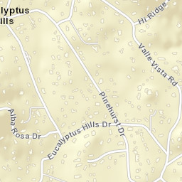 Eucalyptus Hills California Street Map
