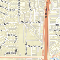 9999 North Central Expressway Dallas TX Street Map