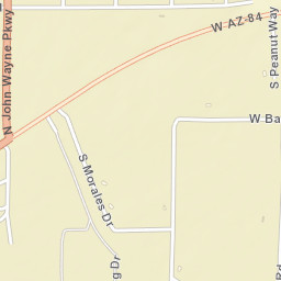 Peters Corner Arizona Street Map