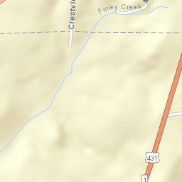 14176-14508 Alabama 1 La Fayette AL Street Map