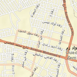Oued Zem Street Map