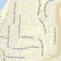 La Jolla Shores California Street Map