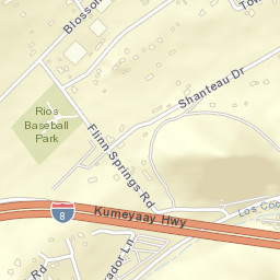 Flinn Springs California Street Map