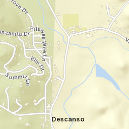 Descanso California Street Map