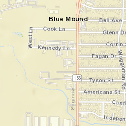 1613-1617 Gill Street, Blue Mound, TX Street Map