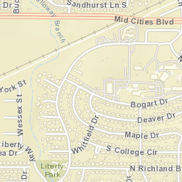 7401-7499 Mid Cities Blvd, North Richland Hills, TX Street Map