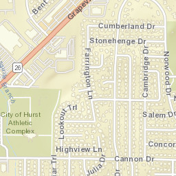 2200 Norwood Dr, Hurst, TX 76054 Street Map