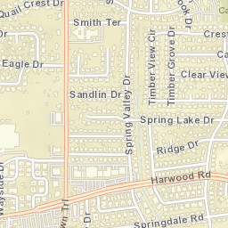 3432-3476 Brown Trail, Bedford, TX Street Map