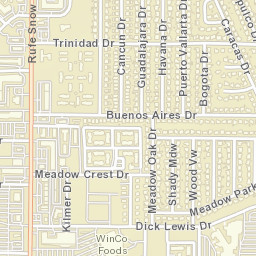 5200-5236 Rufe Snow Drive North Richland Hills TX Street Map