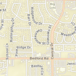 2901 Bedford Shire Street, Bedford, TX Street Map