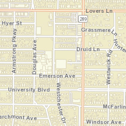 6700 Westchester Dr, Dallas, TX 75205 Street Map