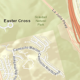 Easter Cross California Street Map