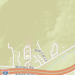 The Willows California Street Map