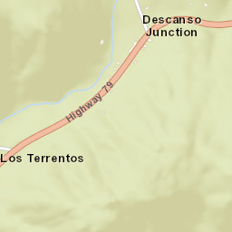 Descanso Junction California Street Map