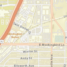 5686-5698 North Central Expressway, Dallas Street Map